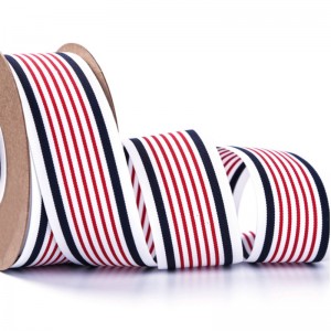 4 # anpassad 40mm värmeöverföring utskrift tricolor grosgrain band band för kläder